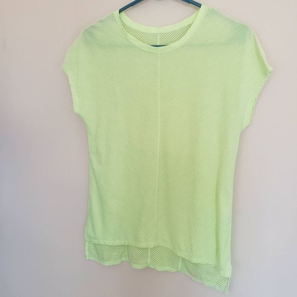 Lululemon Retreat Tee Clear Mint Size 6 Neon - Picture 3 of 7